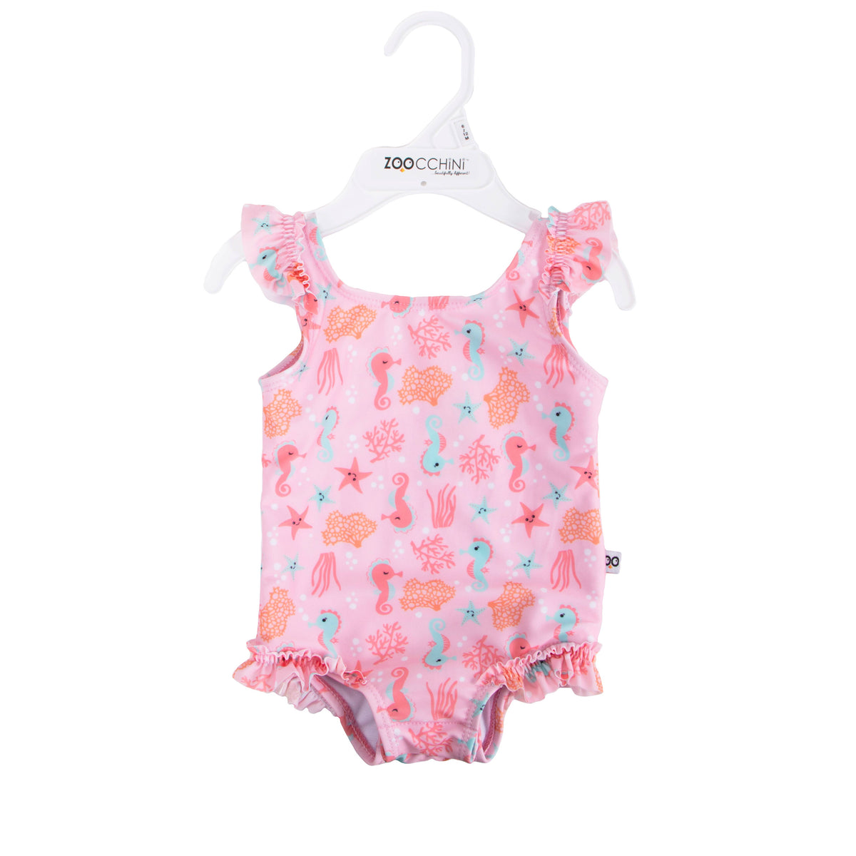 Baby Ruffled One Piece Swimsuit - Sally Seahorse*