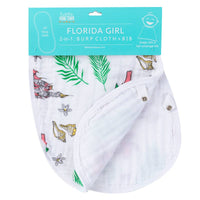 Florida Baby (floral) Burp/Bib Combo*
