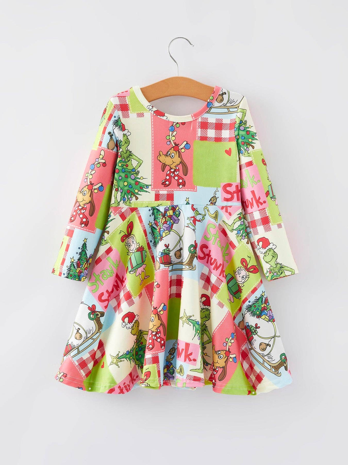 Patchwork Character Christmas Dress*