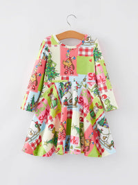 Patchwork Character Christmas Dress*