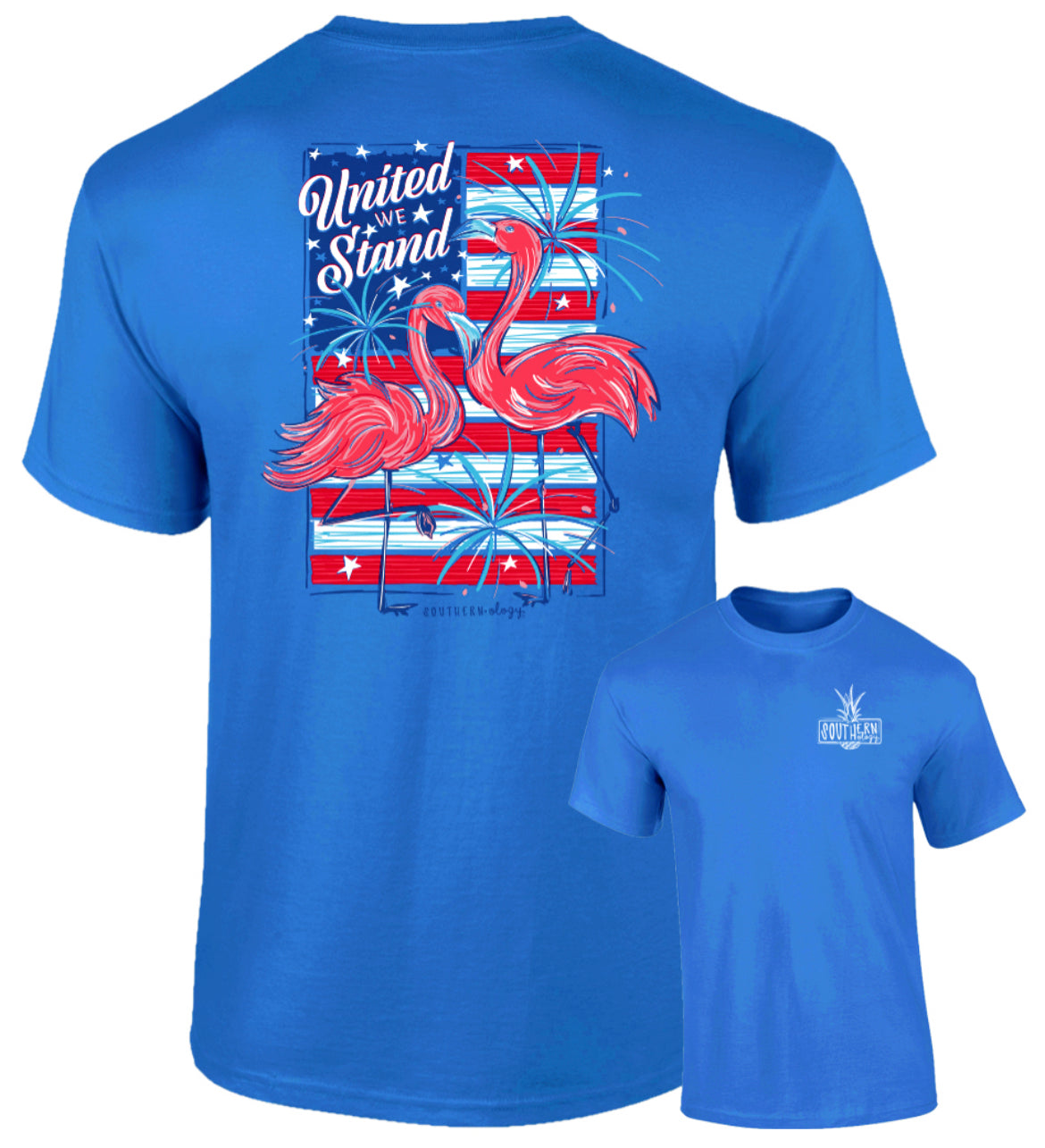 Southernology SS Flamingo United We Stand Tshirt