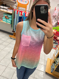 Multicolor Ombre Tank Top*