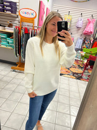 Z Waffle Knit Sweater