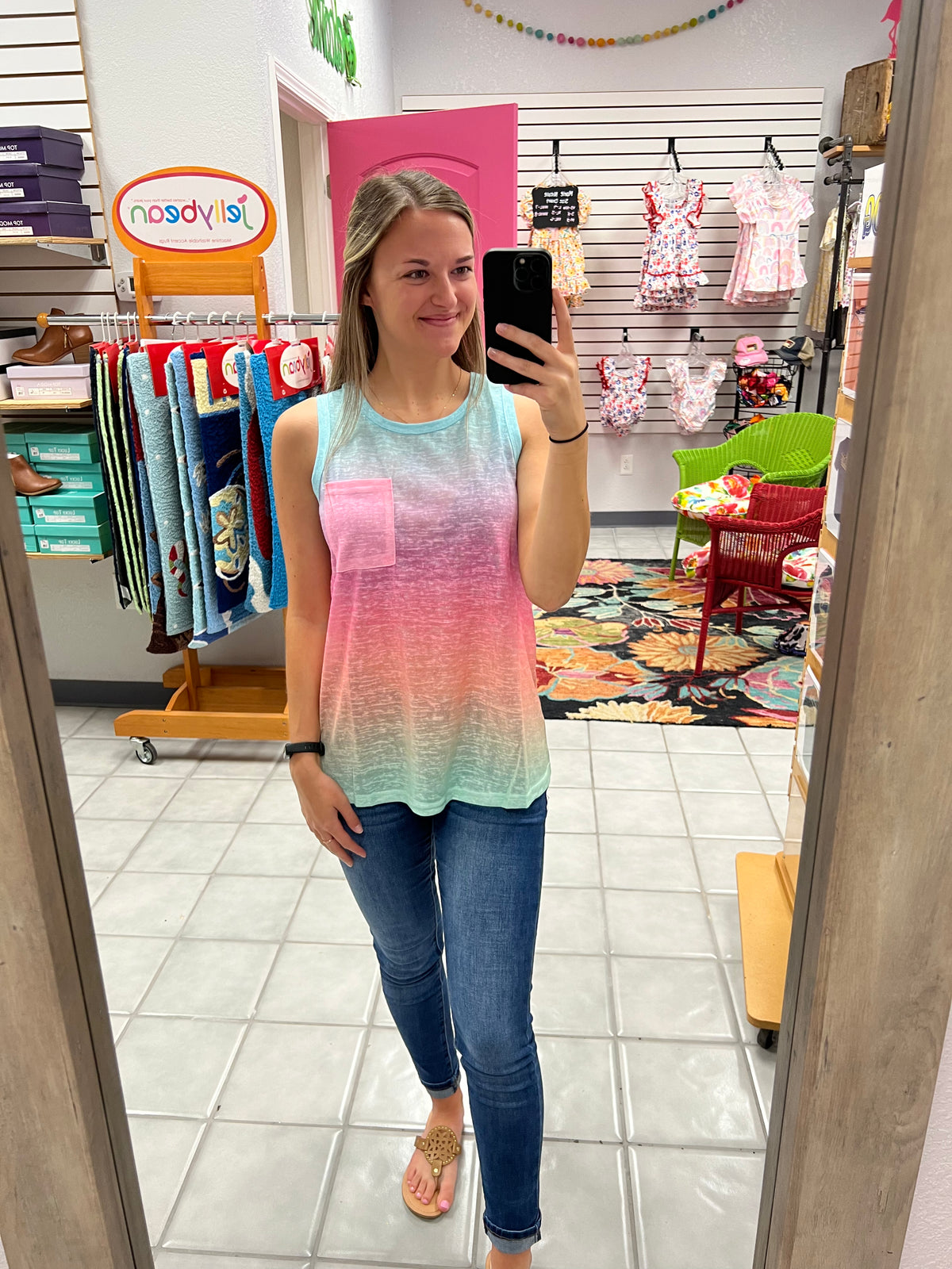 Multicolor Ombre Tank Top*