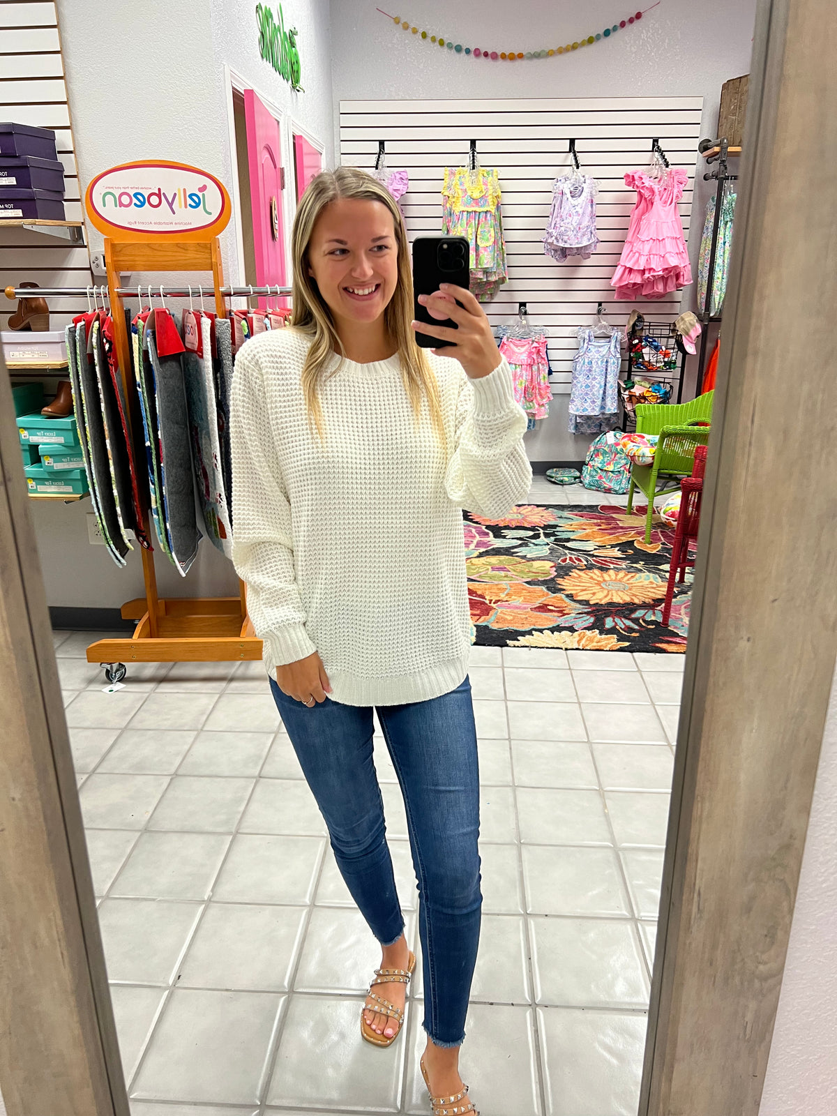 Z Waffle Knit Sweater
