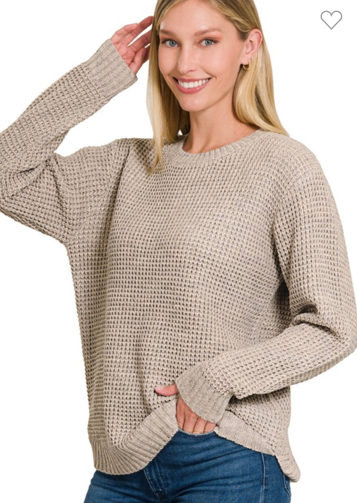 Z Waffle Knit Sweater
