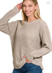 Z Waffle Knit Sweater