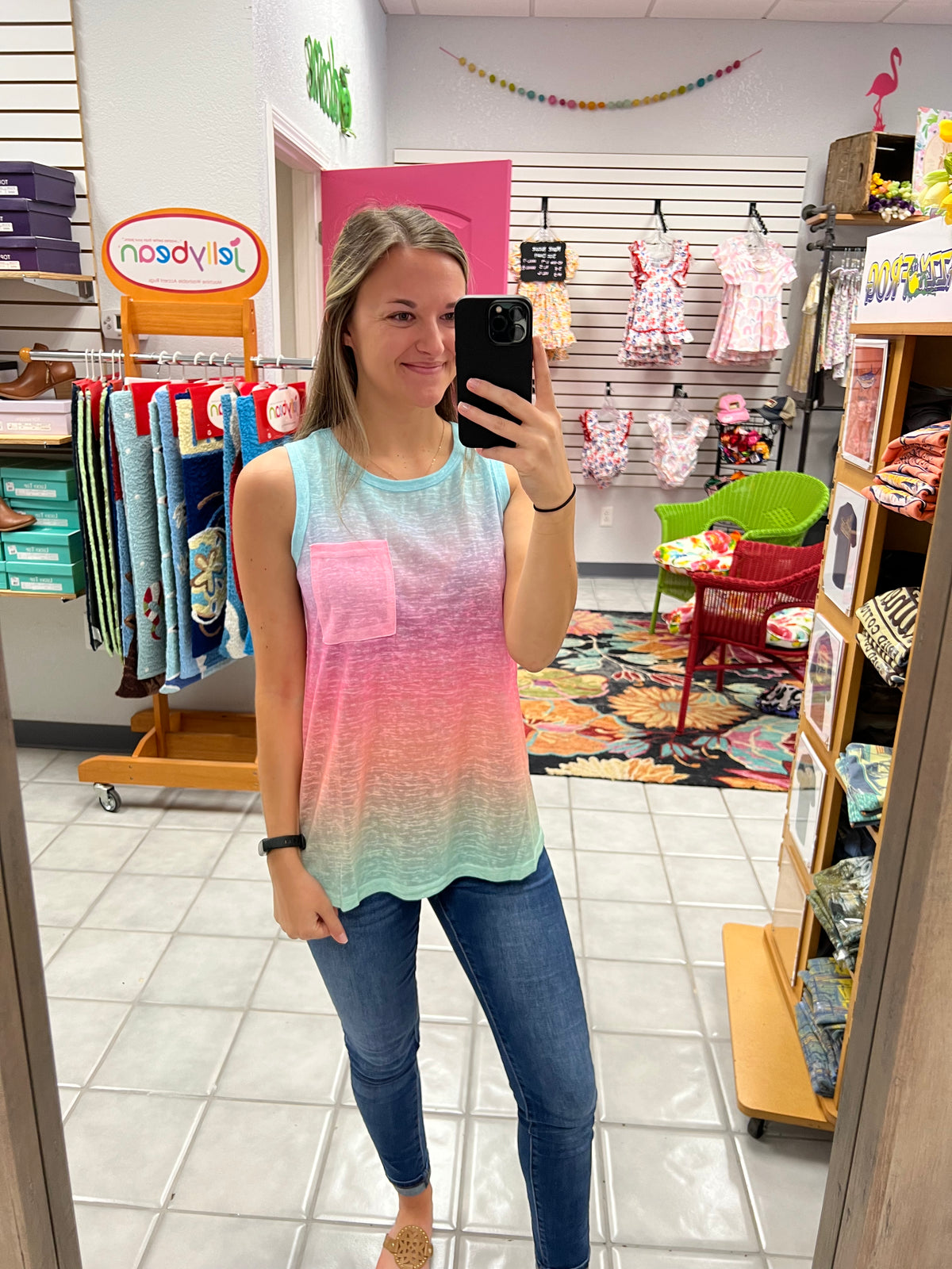 Multicolor Ombre Tank Top*