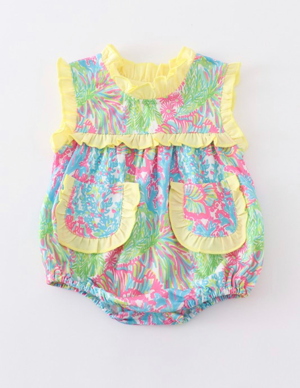 Sunshine Floral Ruffle Bubble*