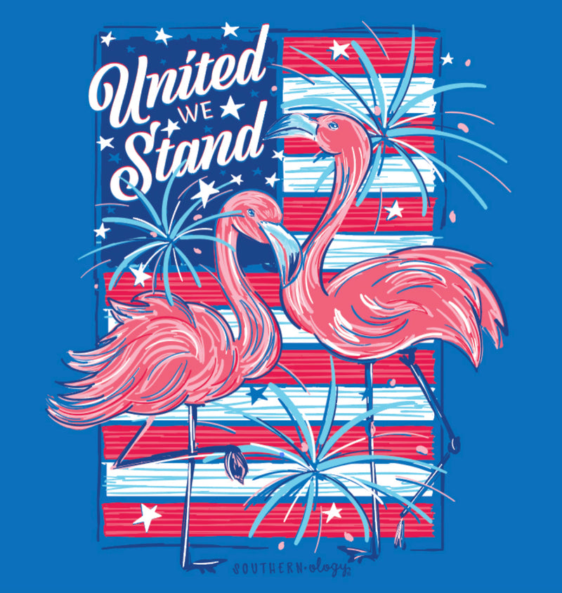 Southernology SS Flamingo United We Stand Tshirt