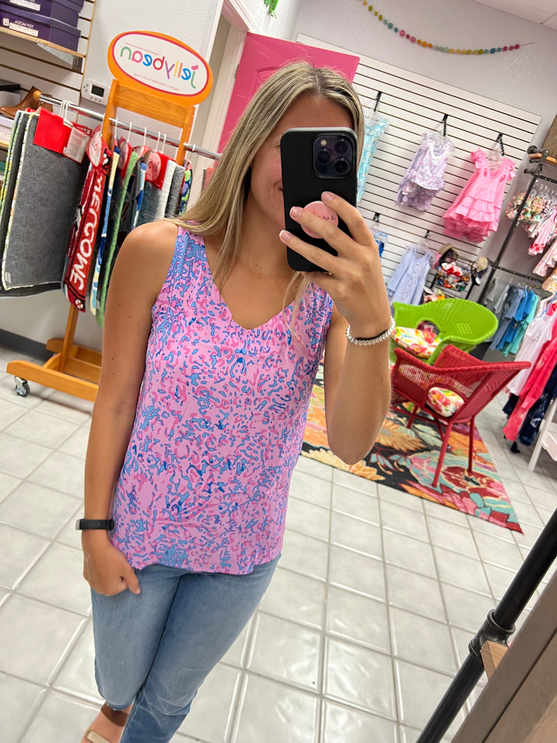 Purple Leopard Tank Top