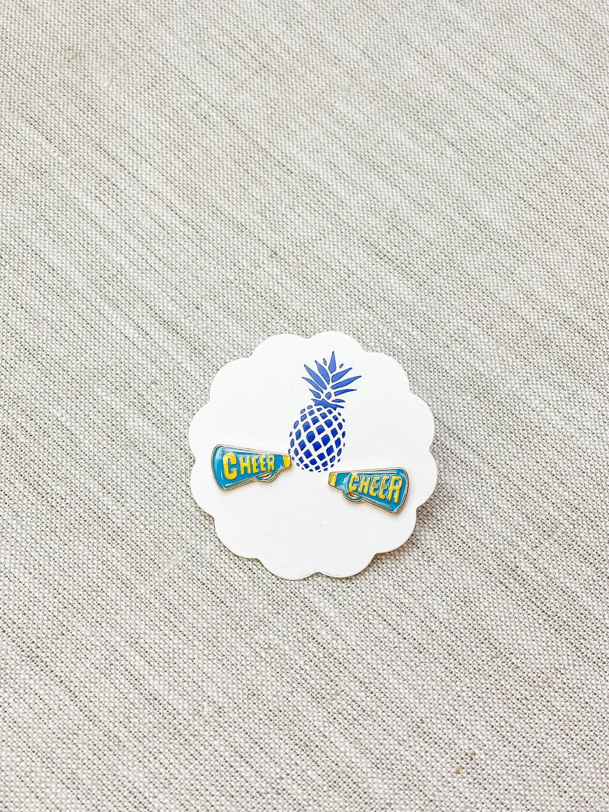 Cheer Enamel Stud Earrings*