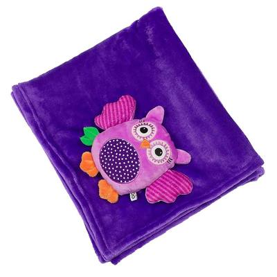 Baby Stroller Buddy Blanket - Owl/Purple*