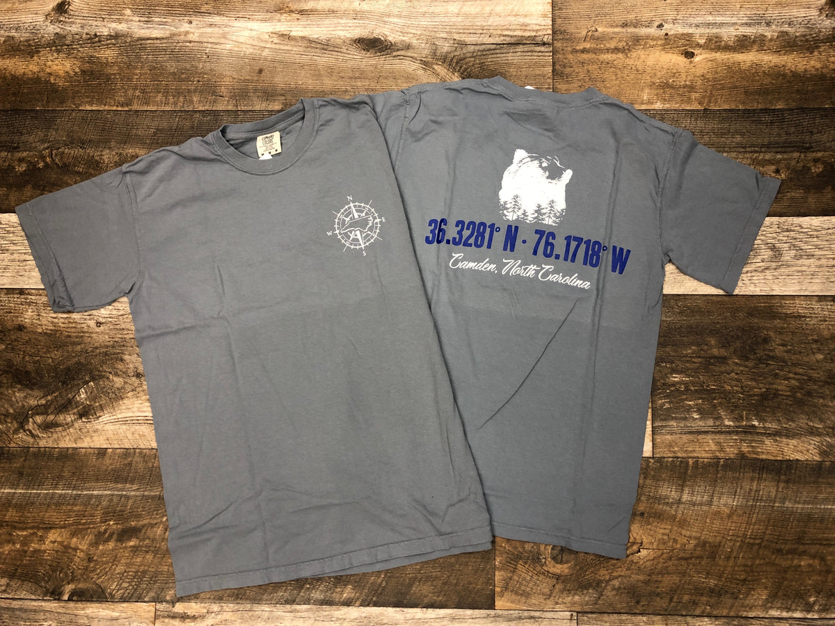 Camden NC Longitude & Latitude T Shirt*