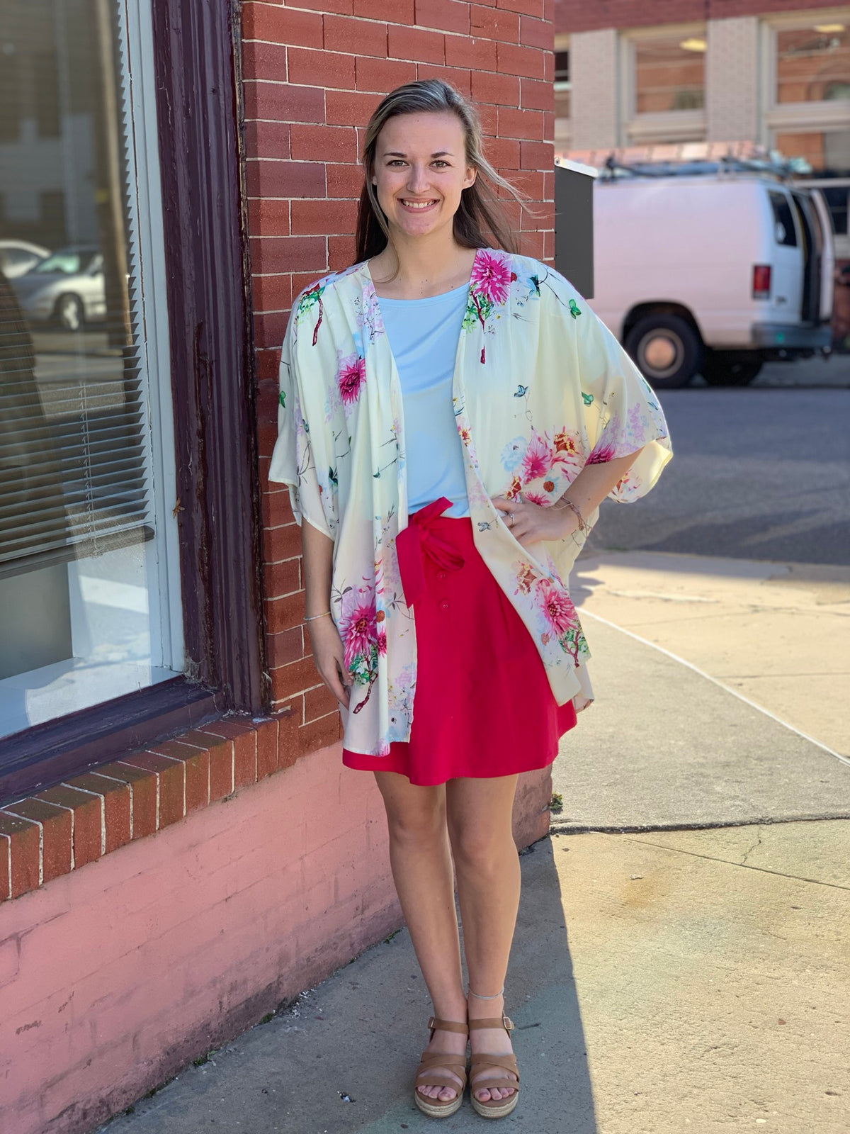 Hot Pink Tie Skirt*