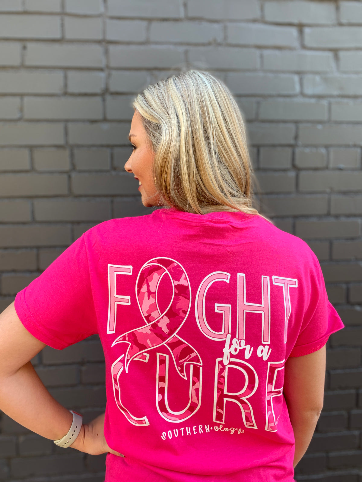 Southernology Fight For a Cure Camo T Shirt