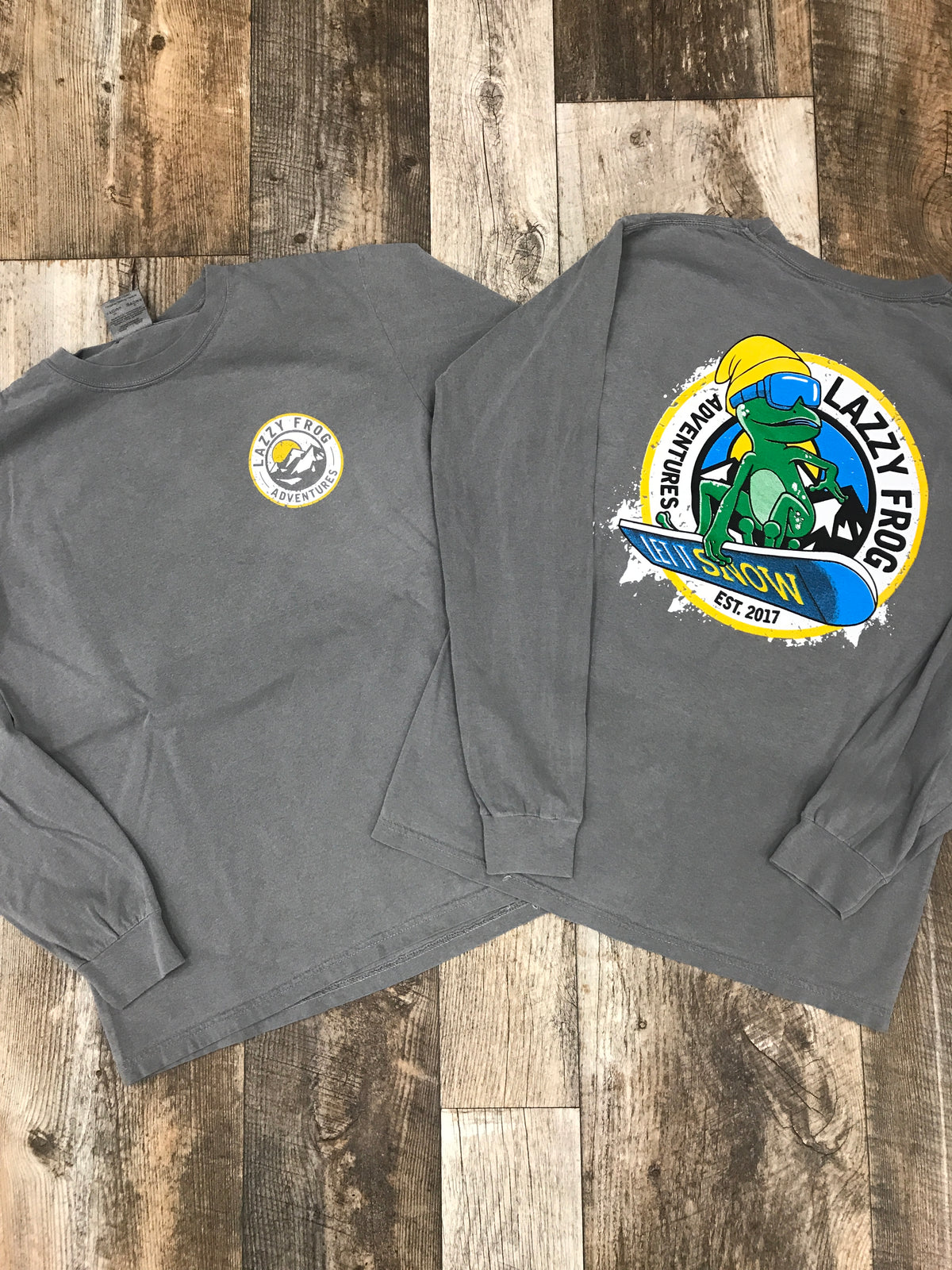 Lazzy Frog Adventures Snowboard Long Sleeve T Shirt*