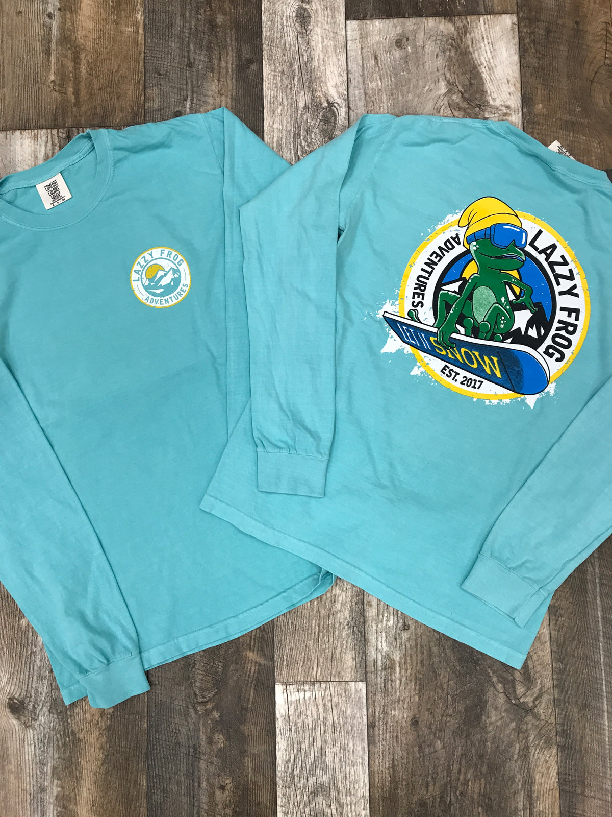 Lazzy Frog Adventures Snowboard Long Sleeve T Shirt*