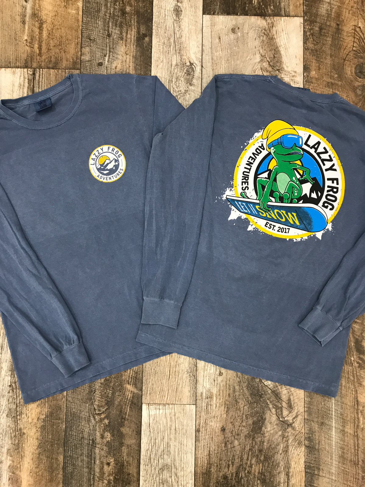 Lazzy Frog Adventures Snowboard Long Sleeve T Shirt*