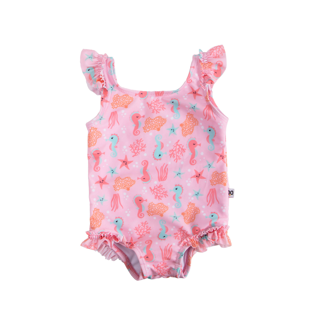 Baby Ruffled One Piece Swimsuit - Sally Seahorse*