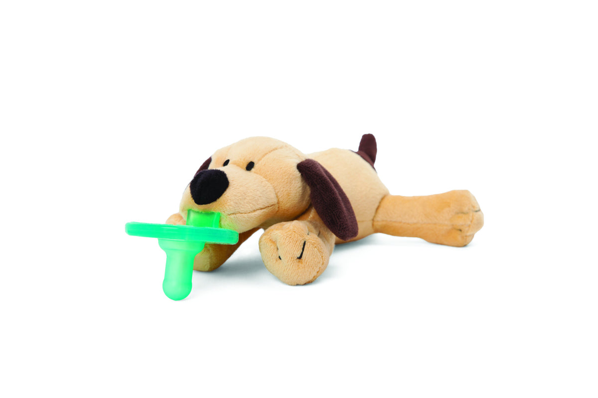 Wubbanub Brown Puppy Pacifier - Box.