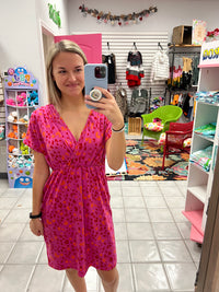 Cheetah Wrap Dress*