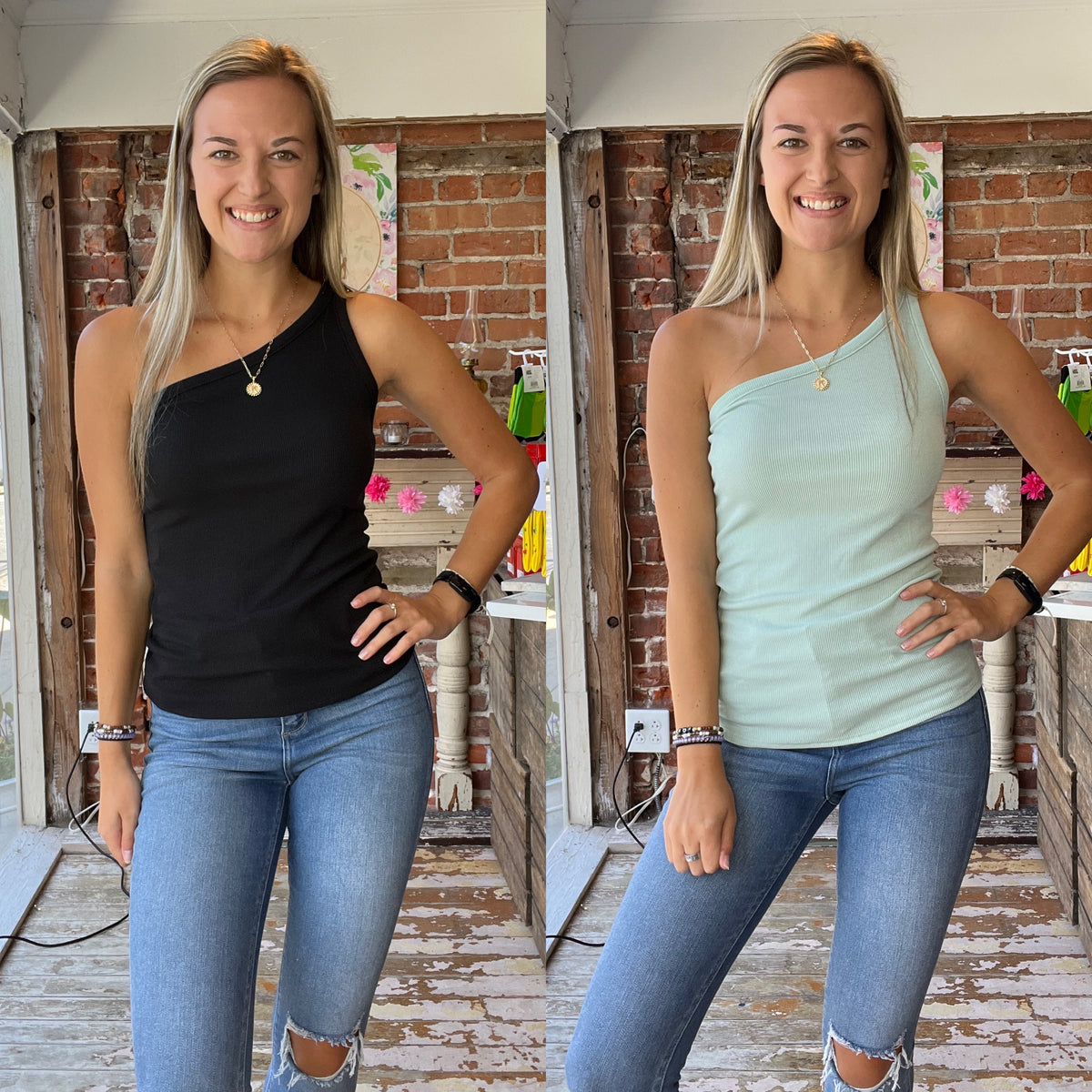 Casual One Shoulder Top
