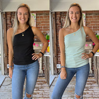 Casual One Shoulder Top