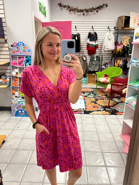 Cheetah Wrap Dress*