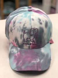 Tie Dye Puppie Love Baseball Caps.*