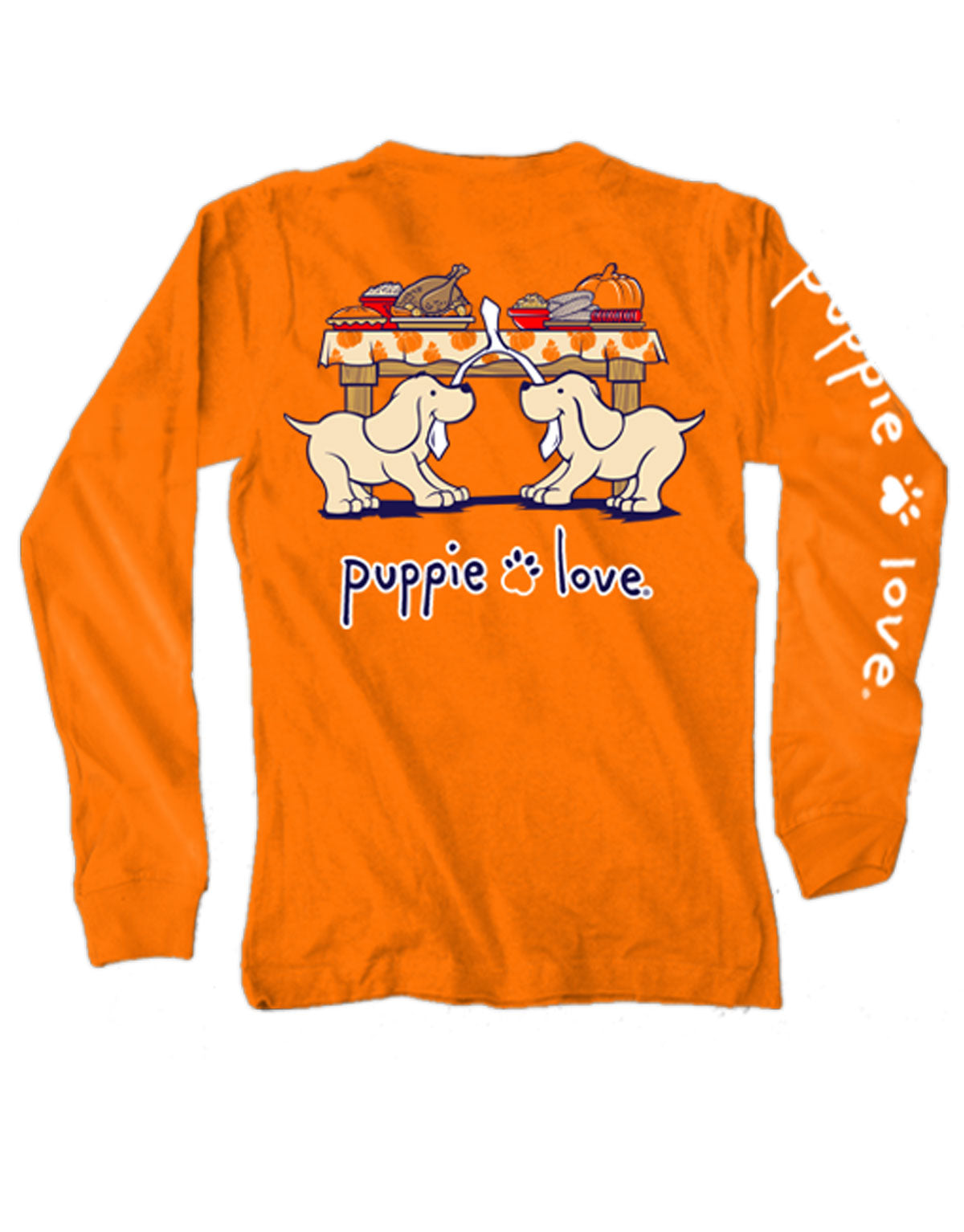 Puppie Love Wishbone Pup Long Sleeve T-shirt*